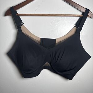 Honeylove Black Crossover Bra Black Size 1X